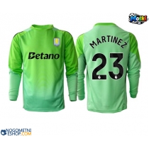 Moški Nogometni dresi Aston Villa Emiliano Martinez #23 Vratar Gostujoči 2025-26 Dolgi Rokav